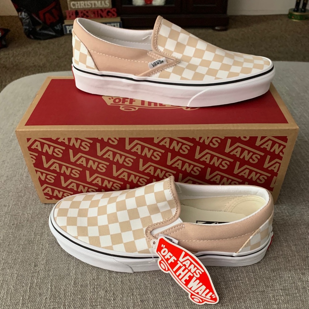 NEW Vans Classic Checkered Slip Ons